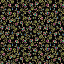 BTX Shangri-La - 16114M-12 Black/Multi - Cotton Metallic Fabric