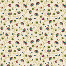 BTX Shangri-La 16114M-07 Cream/Multi - Cotton Metallic Fabric