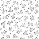 BTX Snuggle in the Jungle Flannel Baby Zebra - 10444F-09 White - Cotton Flannel Fabric