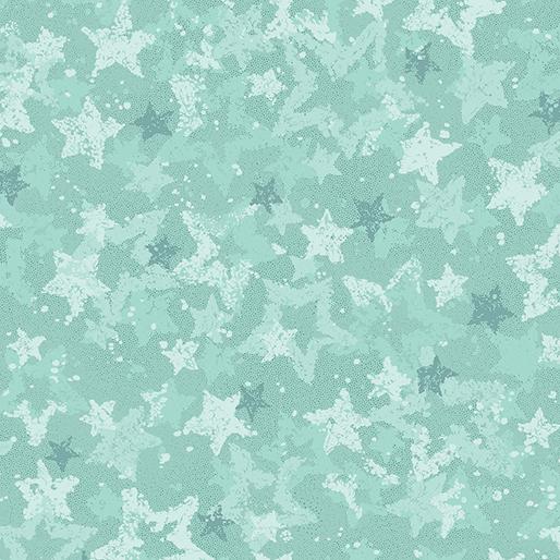 BTX Star Of Wonder-Star Of Light 108" Star Light - 17058W-24 Aqua - Cotton Fabric