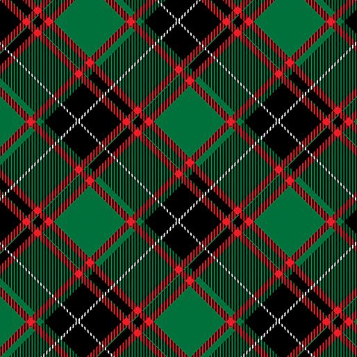 BTX Sugar & Spice Holiday Plaid - 14572-44 Green - Cotton Fabric