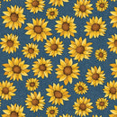 BTX Sunflower Days - 16603-56 Blue Marine - Cotton Fabric
