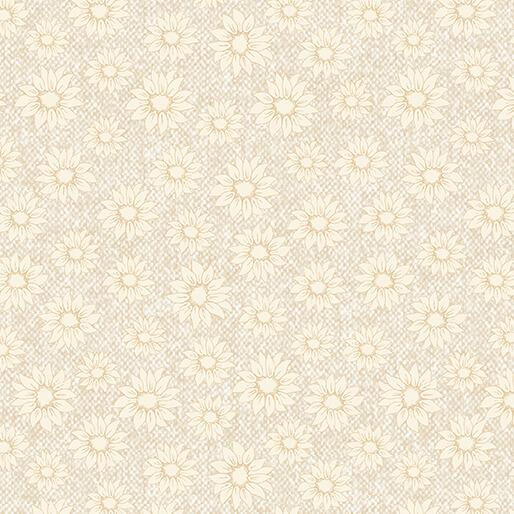 BTX Sunflower Days Pressed Sunflower - 16604-07 Cream - Cotton Fabric
