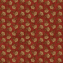 BTX Sunflower Days Tossed Jacobean Flower - 3114-10 Dark Red - Cotton Fabric