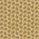 BTX Sunflower Days Tossed Jacobean Flower - 3114-72 Tan - Cotton Fabric