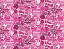 BTX Susan G Komen-Think Pink Doodle - 2001-SGK - Cotton Fabric