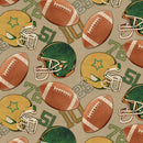 BTX Touch Down Footballs - 16837-72 Leather/Black - Cotton Fabric