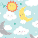 BTX Twinkle Comfort Flannel - 12880F-80 Aqua - Cotton Flannel Fabric