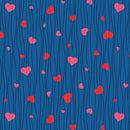 BTX UpWords Loves - 17049-11 Navy  - Cotton Fabric