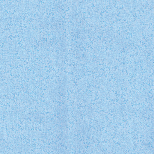 BTX Wide Delicate Vines 108" - 0454W-05 Light Blue - Cotton Fabric