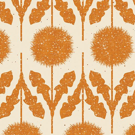 BTX Wishflower Border - 16693-33 Gold - Cotton Fabric