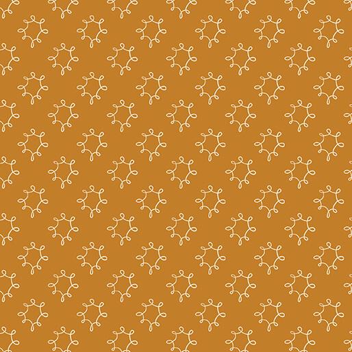 BTX Wishflower Dandy - 16697-35 Dark Gold - Cotton Fabric