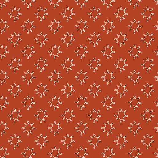 BTX Wishflower Dandy - 16697-39 Dark Orange - Cotton Fabric