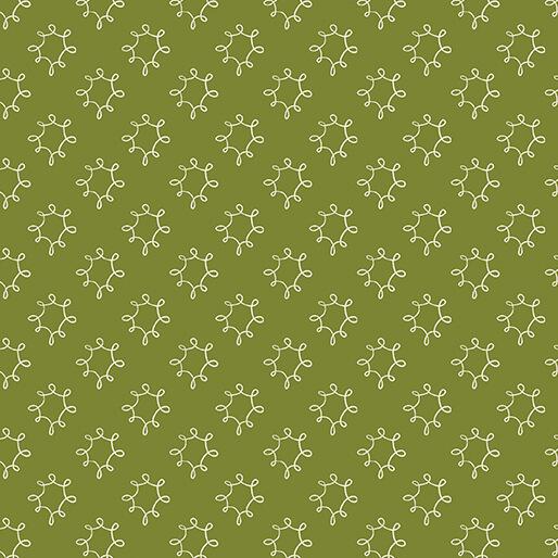 BTX Wishflower Dandy - 16697-45 Dark Lime - Cotton Fabric
