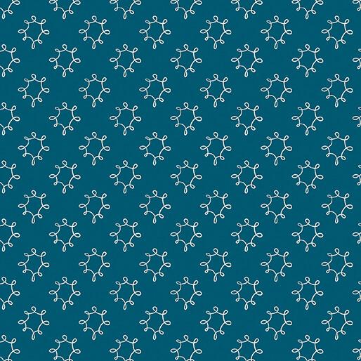 BTX Wishflower Dandy - 16697-57 Dark Blue - Cotton Fabric