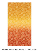 BTX Wishflower Ombre - 16692-34 Orange/Gold - Cotton Fabric