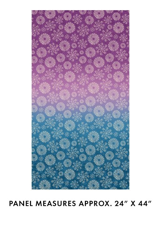 BTX Wishflower Ombre - 16692-66 Purple/Blue - Cotton Fabric