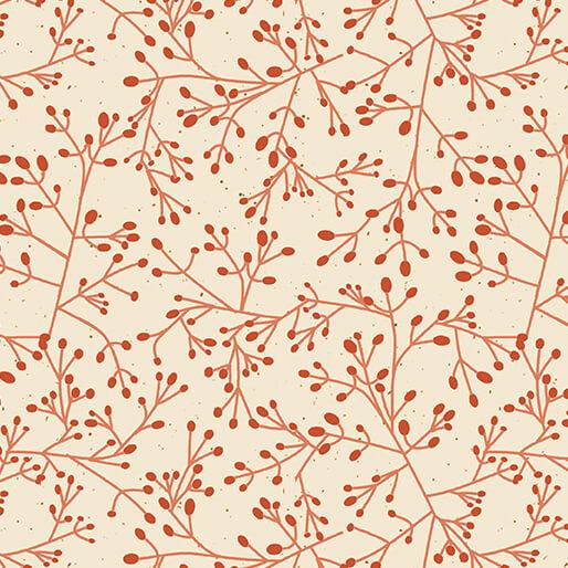 BTX Wishflower Tallium Tangle - 16695-36 Orange - Cotton Fabric