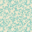 BTX Wishflower Tallium Tangle - 16695-83 Teal - Cotton Fabric