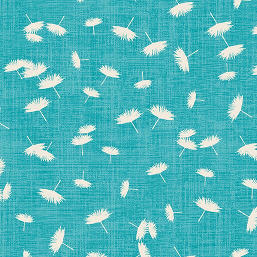 BTX Wishflower Windy Day - 16696-83 Teal - Cotton Fabric