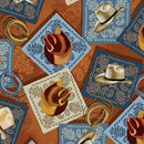 BTX Yellowstone Bandanas & Hats - 1447777B Brown - Cotton Fabric