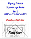 Bloc Loc Flying Geese Square Up Ruler Set 5 - FG-Set