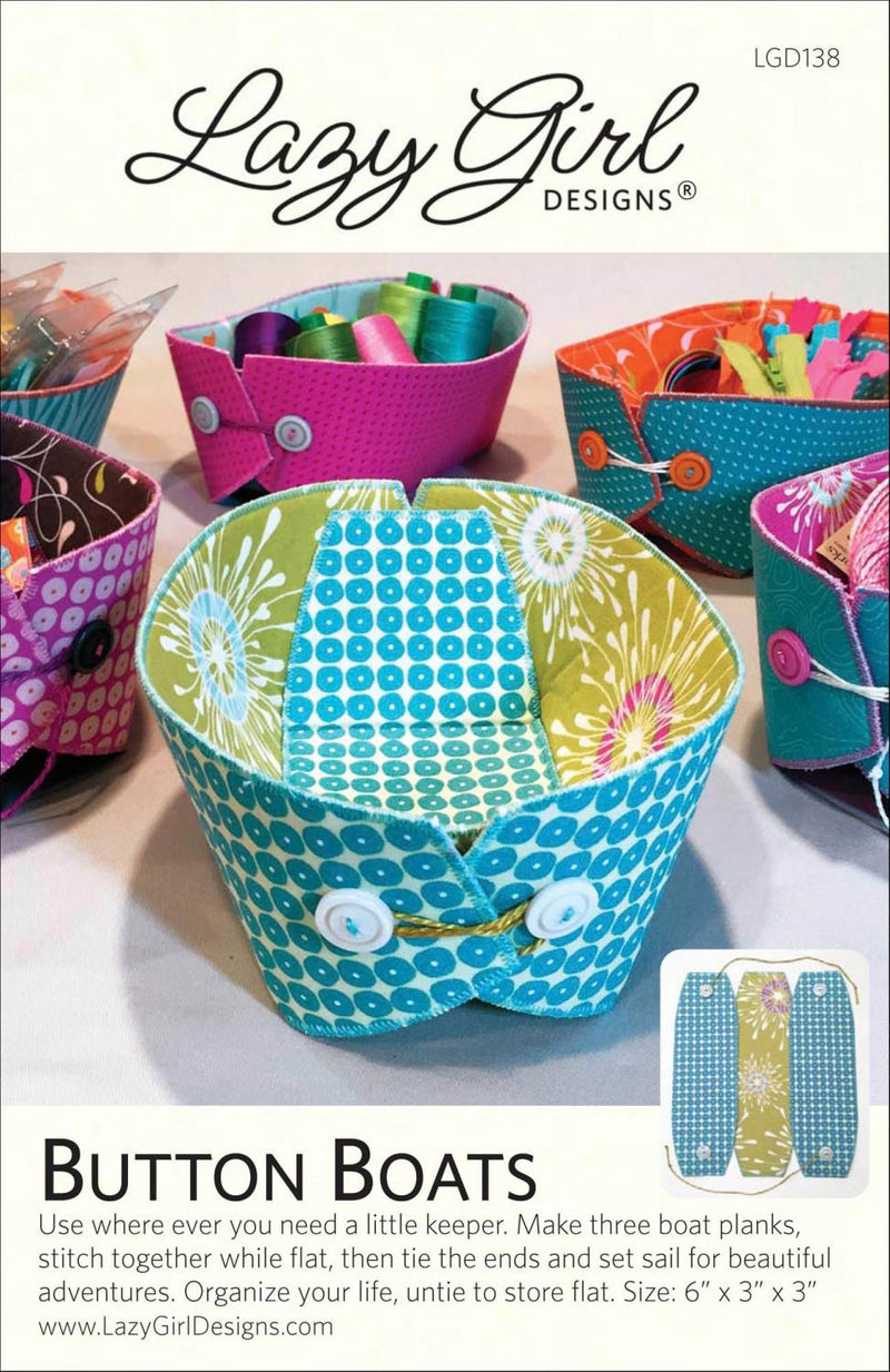 Button Boats Tote Patterns - LGD138