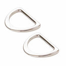CHKD Ring Flat 1in Nickel Set of Two - HAR1DRNTWO - Notions