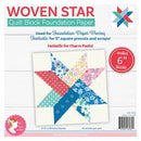 CHK 6in Woven Star Quilt Block Foundation Papers - ISE-7012