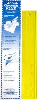 CHK Add-A-Quarter Plus Ruler 12in - CM12Plus