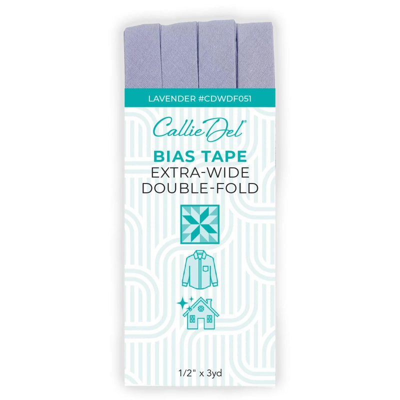CHK Callie Del Bias Tape Extra-Wide Double-Fold - CDWDF051 Lavender