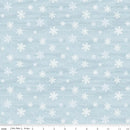 CHK Covered Bridges In Winter Snowflakes Iceberg - C18002-ICEBERG  - Cotton Fabric
