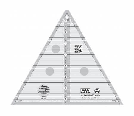 CHK Creative Grids 60 Degree Triangle 8-1/2in Quilt Ruler - CGRT60
