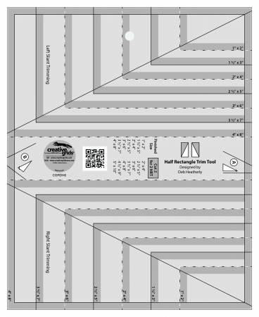 CHK Creative Grids Half Rectangle Trim Tool - CGRDH6