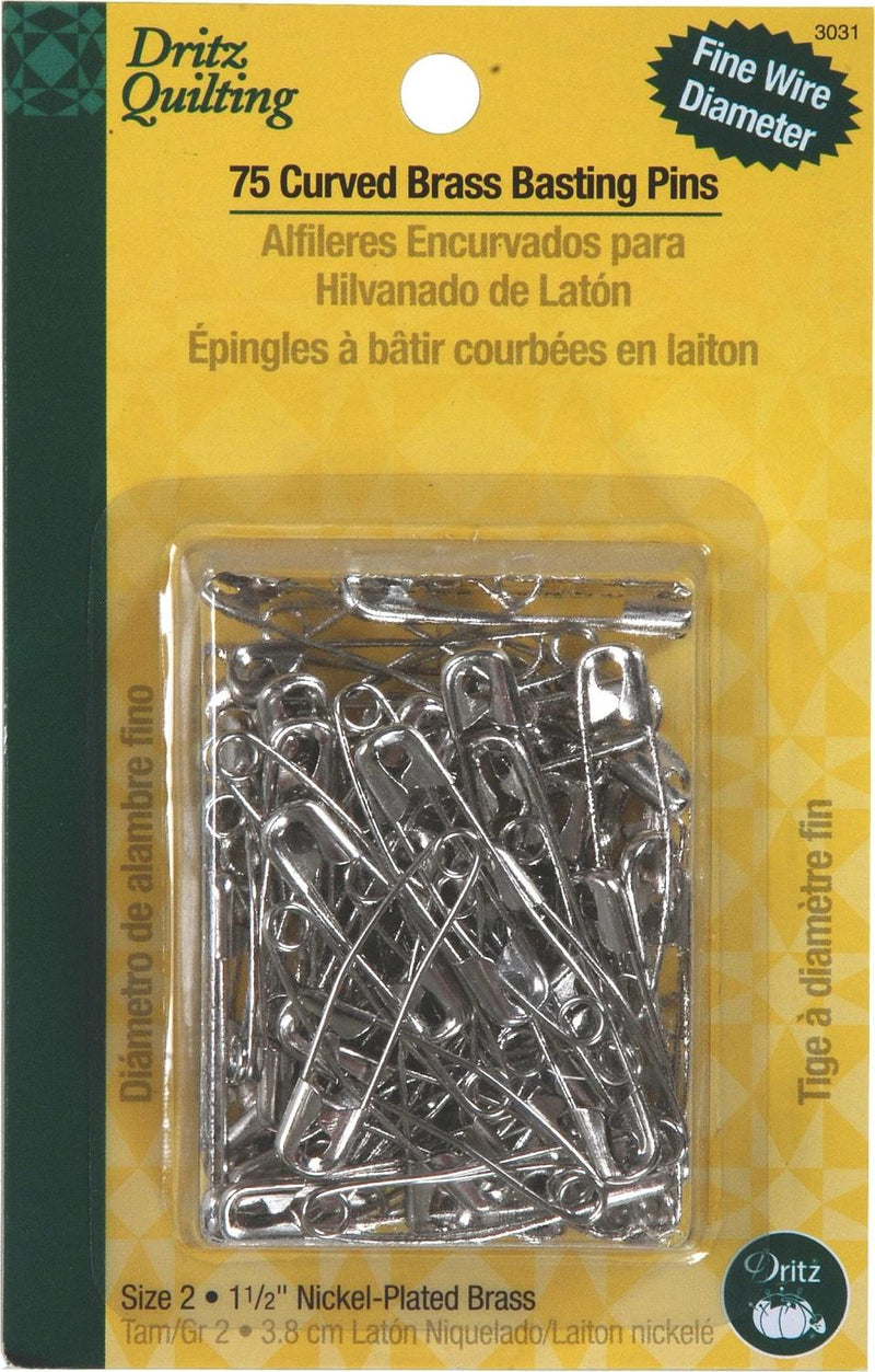 CHK Curved Brass Basting Pins - 3031D