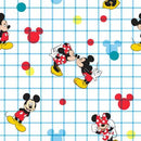 CHK Disney Mickey & Minnie Grid - 73083A-620715 - Cotton Fabric