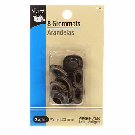 CHK Dritz Grommets Antique Brass 3/8 Inch - 1-38
