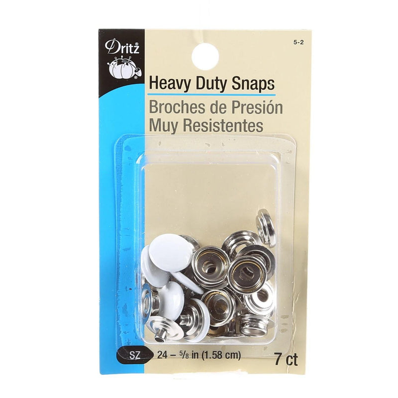 CHK Dritz Heavy Duty Snaps White - 5-2