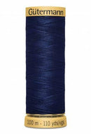 CHK Gutermann Cotton 50 100m Solid Midnight Blue - 744491-6290