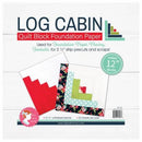 CHK Log Cabin 12in Block Foundation Paper Pad