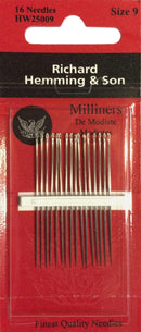 CHK Richard Hemming Milliners Straw Needles Size 9 - HW250-09 - Notions