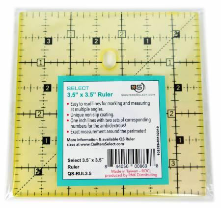 CHK Non-Slip Ruler 3-1/2in x 3-1/2in - QS-RUL35