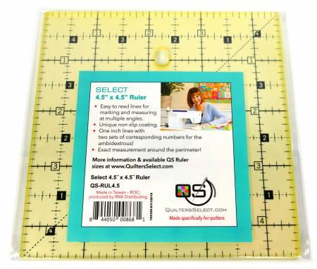 CHK Non-Slip Ruler 4-1/2in x 4-1/2in - QS-RUL45