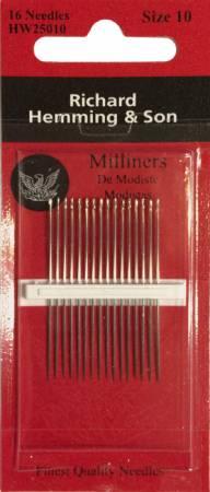 CHK Richard Hemming Milliners Needles Size 10 - HW250-10