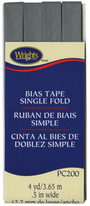 CHK Single Fold Bias Tape Light Grey - 117200045