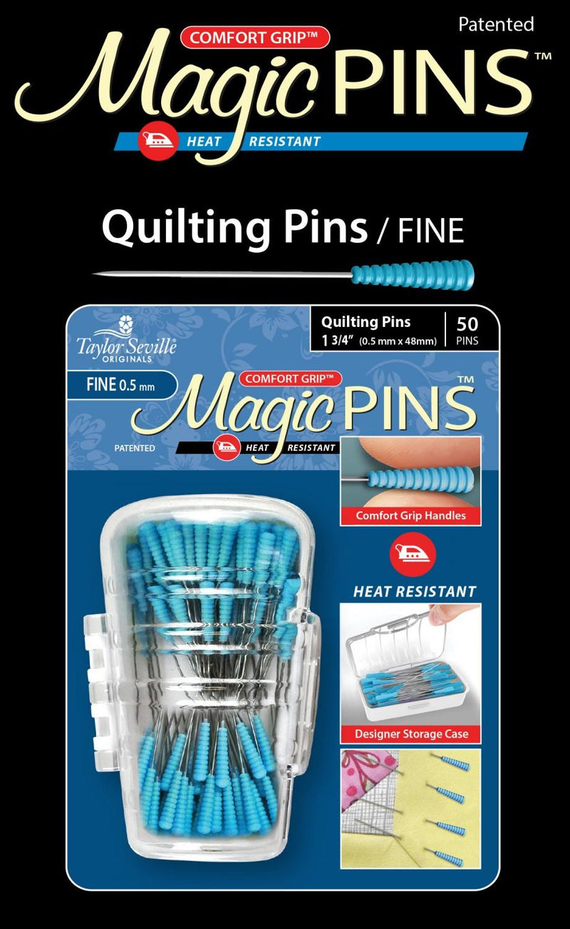 CHK Taylor Seville Original Magic Pins Quilting Fine 50pc - 219560 - Needles, and Pins