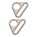 CHK Triangle Ring Flat 1in Nickel Set of Two - HAR1TRNTWO