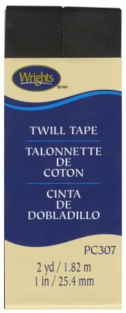 CHK Twill Tape 1" - 117307031 Black - Notions