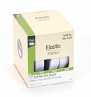 CHK White Non-Roll Knit Elastic 3/4in - 9422W