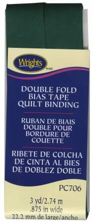 CHK Wrights Double Fold Bias Tape Quilt Binding Jungle Green - 117706081